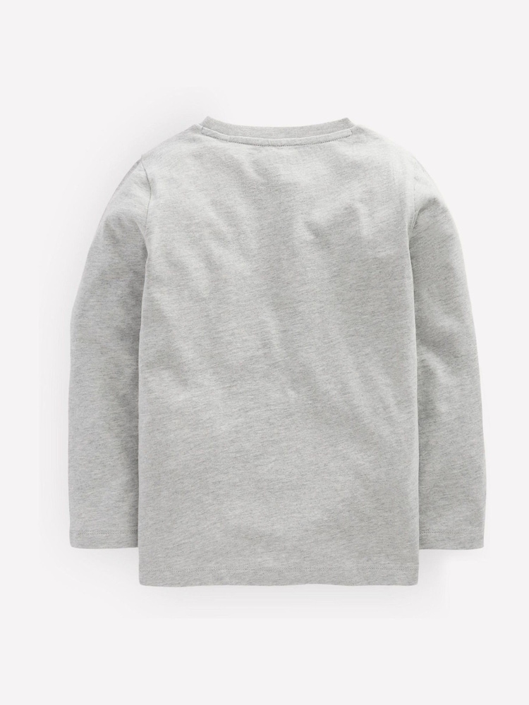Boden Grey Longsleeve Superstitch T-Shirt - Image 2 of 3