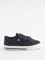 Navy Standard Fit (F) Strap Touch Fastening Shoes - Image 2 of 3