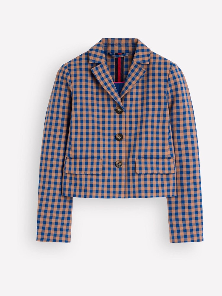 Boden Blue Dartmouth Cotton Blazer - Image 6 of 6 Boden Blue Dartmouth Cotton Blazer - Image 6 of 6