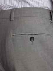 Light Grey Regular Fit Signature Tollegno Wool Suit: Trousers - Image 6 of 6