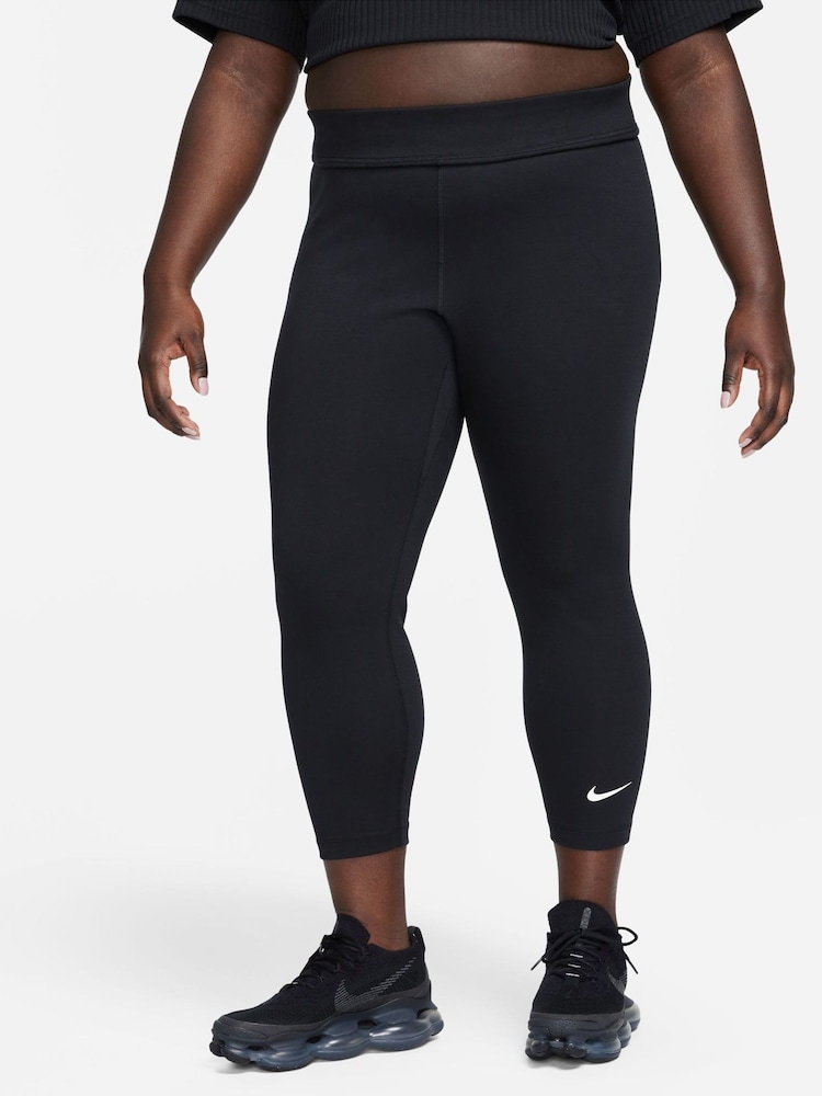 Nike Black Curve High Rise 7/8 Leggings - Image 1 of 4