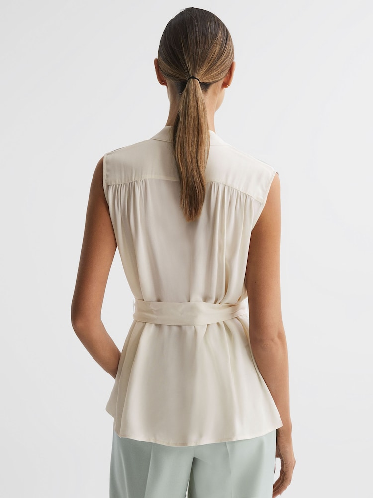 Reiss Romy Gestreiftes, ärmelloses Top - Bild 5 von 5