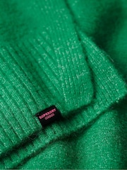 Grün - Superdry Oversize-Pullover mit V-Ausschnitt - Bild 5 von 6