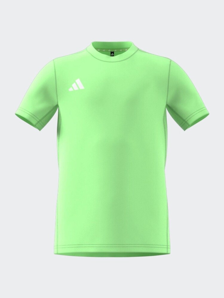 adidas Light Green Essentials 3-Stripes Cotton T-Shirt - Image 1 of 6
