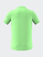 adidas Light Green Essentials 3-Stripes Cotton T-Shirt - Image 2 of 6