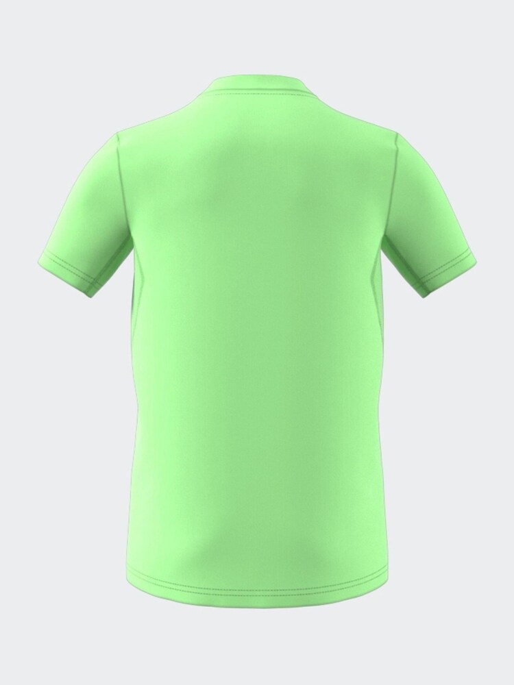 adidas Light Green Essentials 3-Stripes Cotton T-Shirt - Image 2 of 6