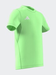 adidas Light Green Essentials 3-Stripes Cotton T-Shirt - Image 3 of 6
