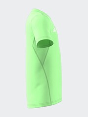adidas Light Green Essentials 3-Stripes Cotton T-Shirt - Image 5 of 6