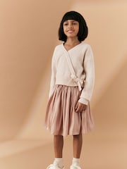 Pink Ballet Style Wrap Front Tie Jumper (3-16yrs) - Image 2 of 9