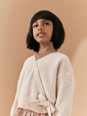 Pink Ballet Style Wrap Front Tie Jumper (3-16yrs) - Image 3 of 9