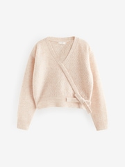 Pink Ballet Style Wrap Front Tie Jumper (3-16yrs) - Image 6 of 9