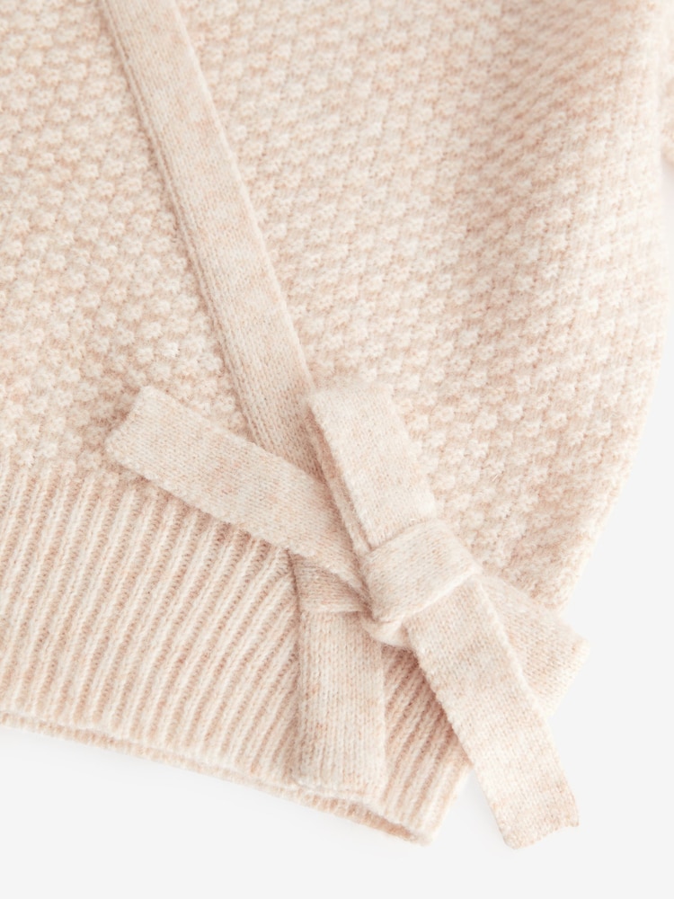 Pink Ballet Style Wrap Front Tie Jumper (3-16yrs) - Image 9 of 9