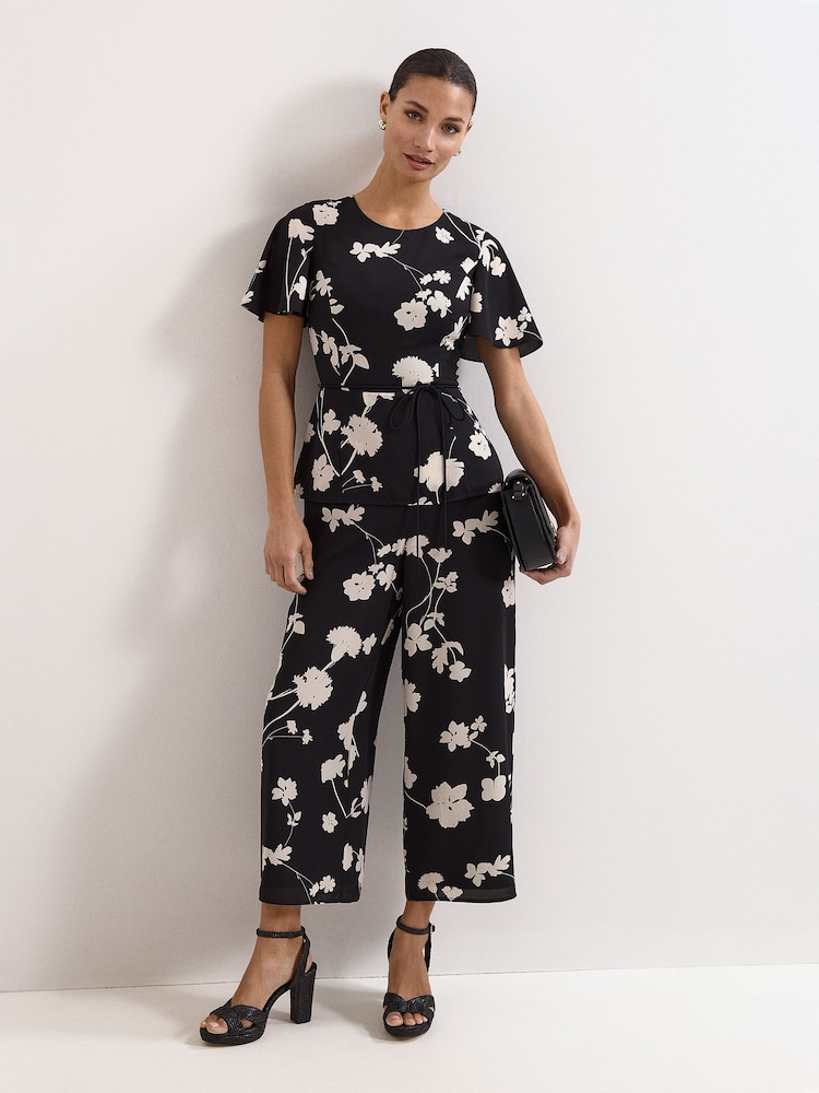 Phase Eight Black Petite Jolie Jumpsuit - Image 1 of 6 Phase Eight Black Petite Jolie Jumpsuit - Image 1 of 6