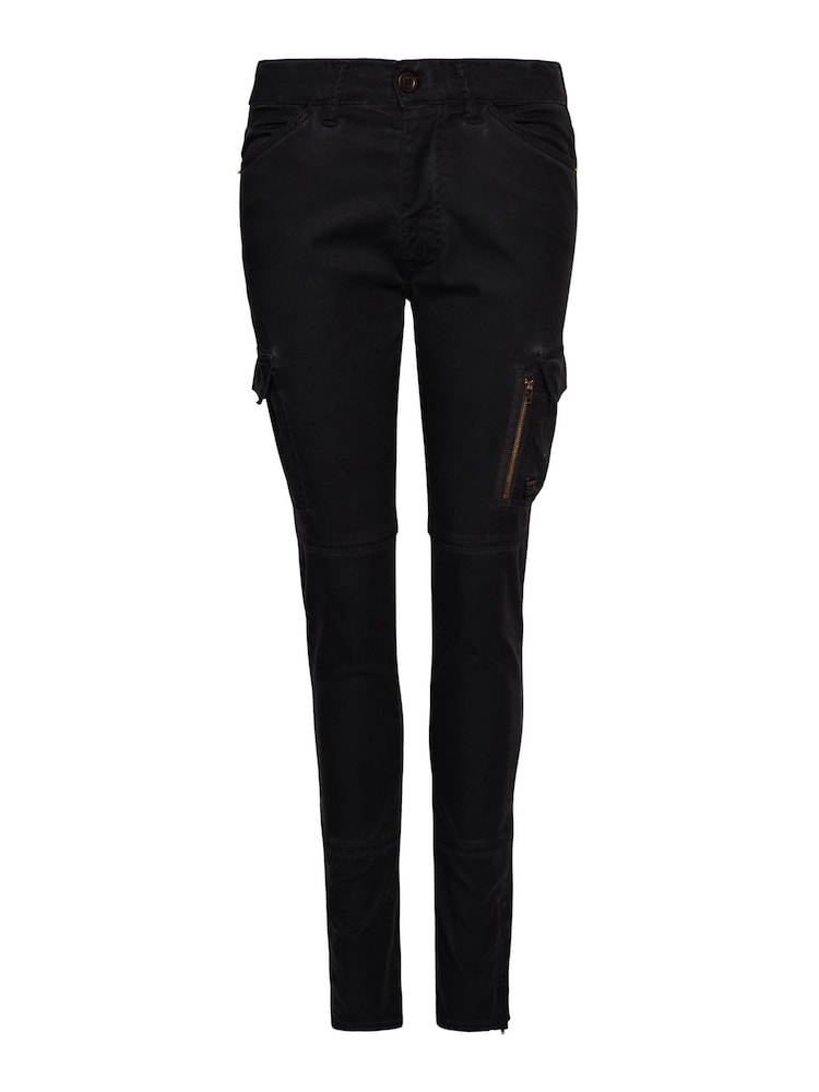 Superdry Black Skinny Fit Cargo Joggers - Image 7 of 7 Superdry Black Skinny Fit Cargo Joggers - Image 7 of 7
