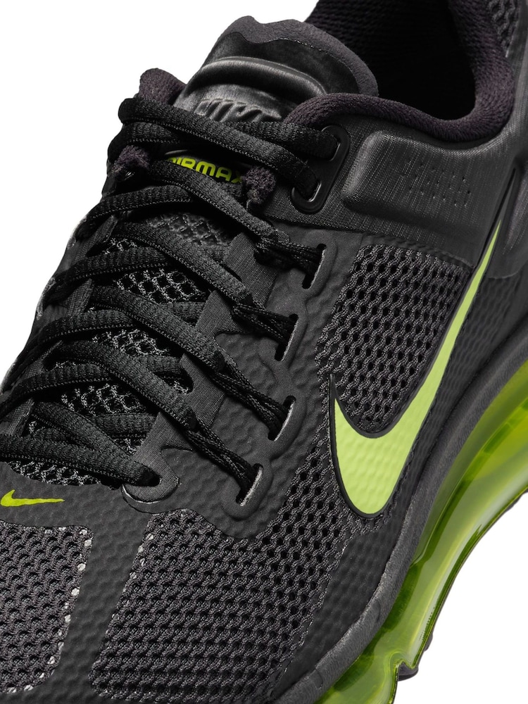 Nike Black/Green Air Max 2013 Trainers - Image 10 of 10