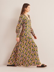 Boden Green Blouson Sleeve Maxi Tea Dress - Image 4 of 9