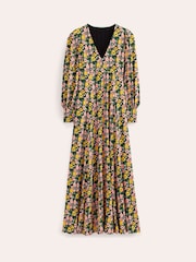 Boden Green Blouson Sleeve Maxi Tea Dress - Image 9 of 9