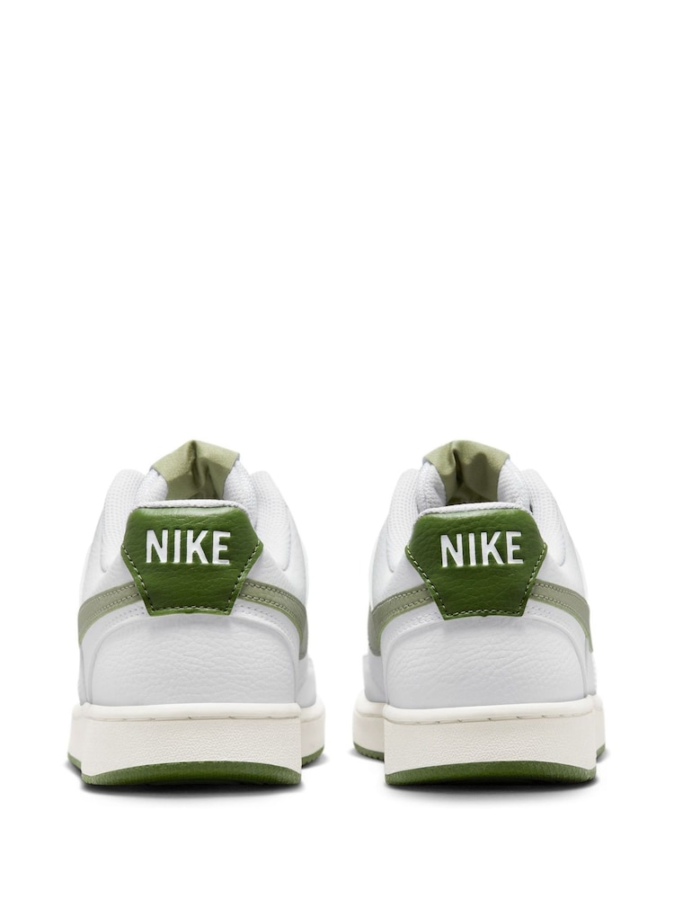 Blanc/jaune citron - Baskets basses Nike Court Vision - Image 6 of 10