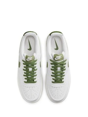 Nike White/Lime Court Vision Low Trainers - Image 7 of 10