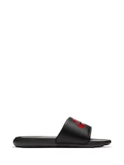 Nike Black/Red Victori One Sliders - Image 4 of 8