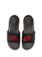 Nike Black/Red Victori One Sliders - Image 6 of 8