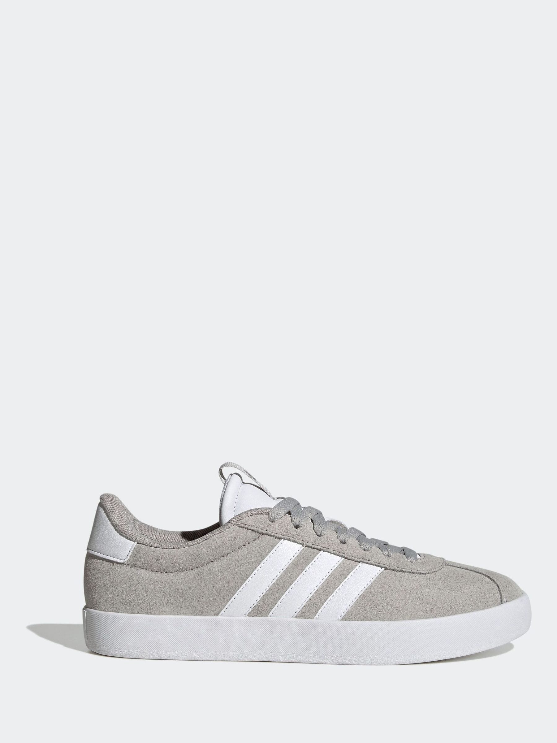 Buy adidas Grey White VL Court 3.0 Trainers from Next Luxembourg