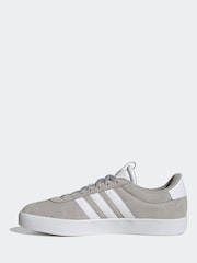 adidas Grey/White VL Court 3.0 Trainers - Image 2 of 9