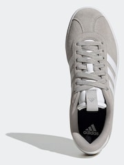 adidas Grey/White VL Court 3.0 Trainers - Image 6 of 9