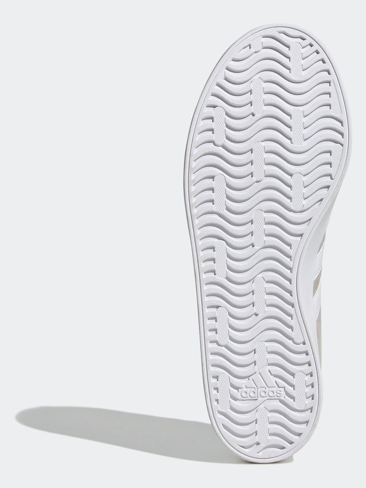 adidas Grey/White VL Court 3.0 Trainers - Image 7 of 9