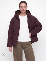 JJXX Burgundy Padded Jacket - Image 2 of 7