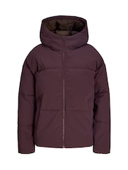 JJXX Burgundy Padded Jacket - Image 4 of 7