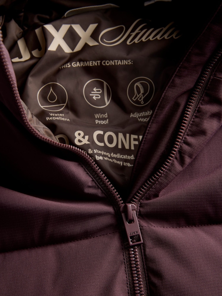 JJXX Burgundy Padded Jacket - Image 7 of 7 JJXX Burgundy Padded Jacket - Image 7 of 7