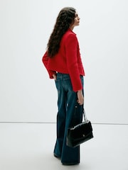 Mango Red Military Jacket - Image 3 of 7