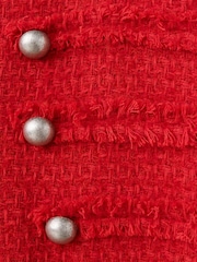 Mango Red Military Jacket - Image 6 of 7