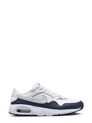 Nike White Grey Air Max SC Leather Trainers - Image 1 of 8