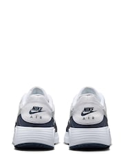 Nike White Grey Air Max SC Leather Trainers - Image 4 of 8