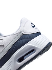 Nike White Grey Air Max SC Leather Trainers - Image 7 of 8