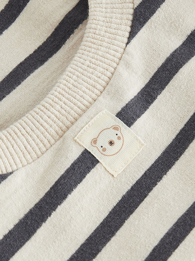 Black/White Relaxed Fit 100% Cotton Sweater And Leggings Set (3mths-7yrs) - Image 5 of 5 Black/White Relaxed Fit 100% Cotton Sweater And Leggings Set (3mths-7yrs) - Image 5 of 5