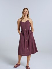 Animal Womens Red Amelia Organic Dress - Image 2 of 9