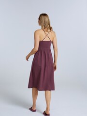 Animal Womens Red Amelia Organic Dress - Image 4 of 9