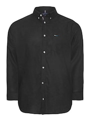 BadRhino Big & Tall Black Long Sleeve 100% Cotton Oxford Shirt - Image 2 of 3