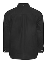 BadRhino Big & Tall Black Long Sleeve 100% Cotton Oxford Shirt - Image 3 of 3