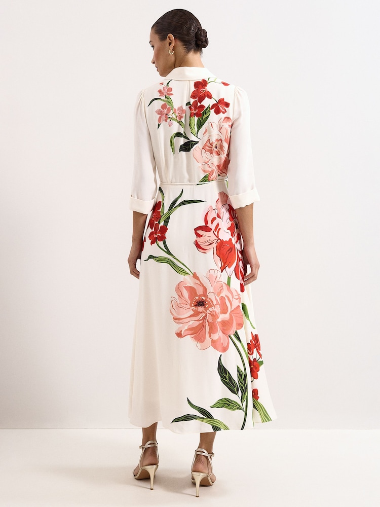 Phase Eight Cream Anabella Shirt Dress - Image 2 of 7 Phase Eight Cream Anabella Shirt Dress - Image 2 of 7