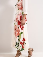Phase Eight Cream Anabella Shirt Dress - Image 5 of 7