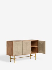 French Connection Mango Wood and Woven Co-ord Tatami Sideboard - Image 8 of 8