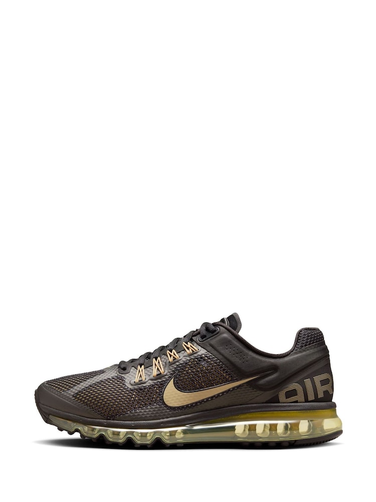Nike Black/Gold Air Max 2013 Trainers - Image 2 of 6