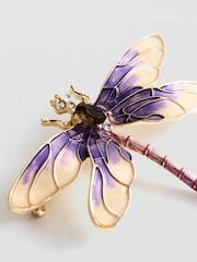 Mango Gold Tone Vintage Dragonfly Brooch - Image 2 of 3