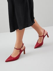 Red Regular/Wide Fit Forever Comfort® With Motionflex Hardware Point Toe Heels - Image 1 of 11