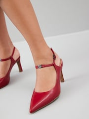 Red Regular/Wide Fit Forever Comfort® With Motionflex Hardware Point Toe Heels - Image 2 of 11