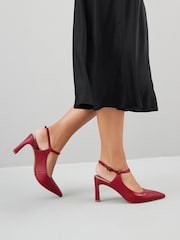 Red Regular/Wide Fit Forever Comfort® With Motionflex Hardware Point Toe Heels - Image 3 of 11